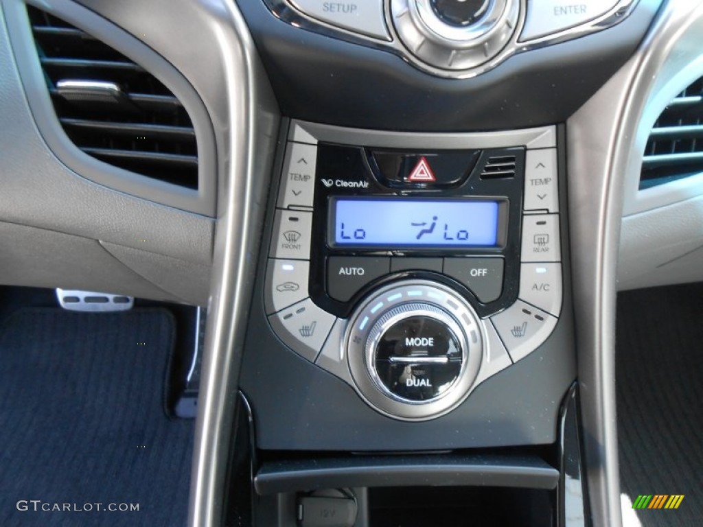 2013 Elantra Coupe SE - Black Noir Pearl / Gray photo #25