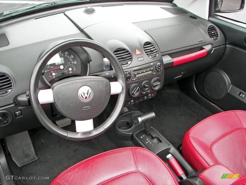 2005 New Beetle Dark Flint Edition Convertible - Dark Flint Metallic / Bordeaux Red photo #13