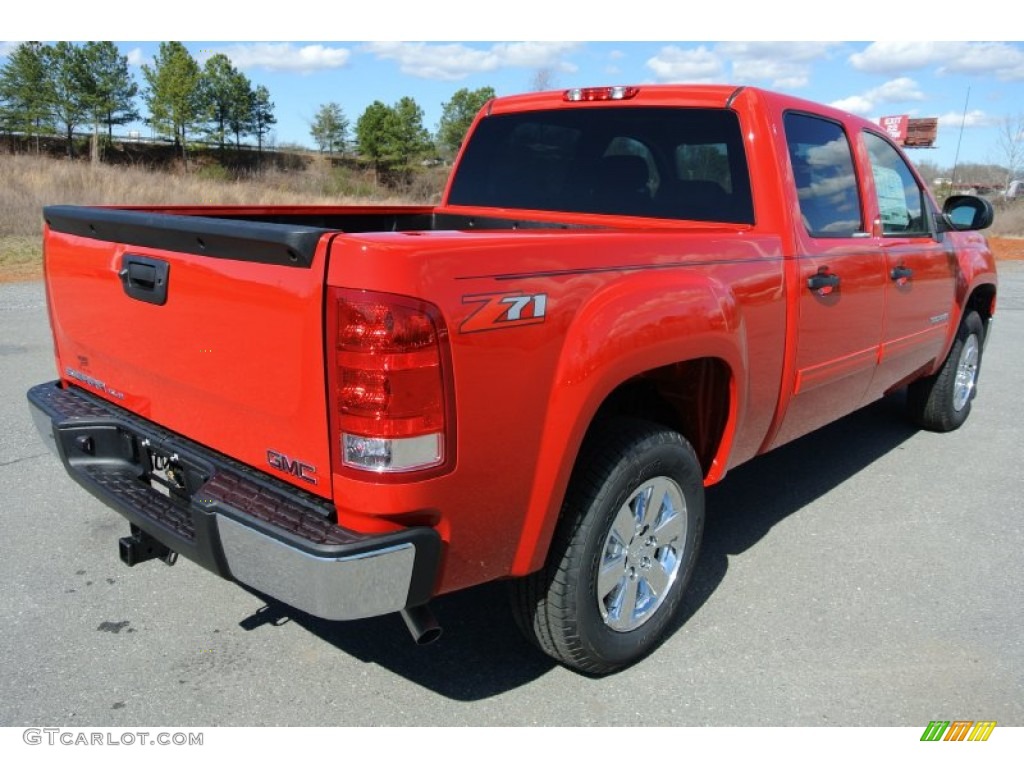 2013 Sierra 1500 SLE Crew Cab - Fire Red / Ebony photo #5