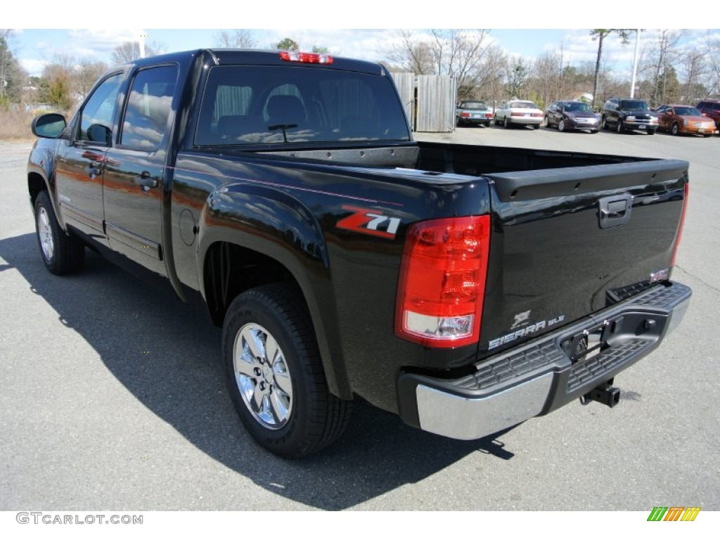 2013 Sierra 1500 SLE Crew Cab - Onyx Black / Ebony photo #4