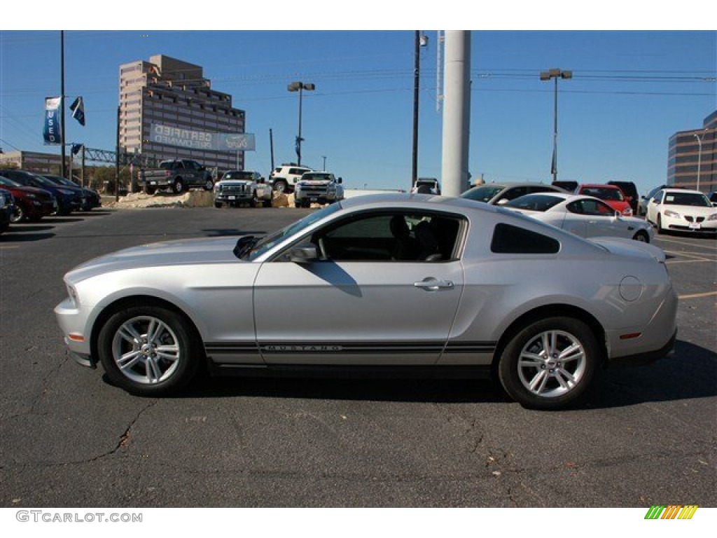 2012 Mustang V6 Premium Coupe - Ingot Silver Metallic / Charcoal Black photo #6