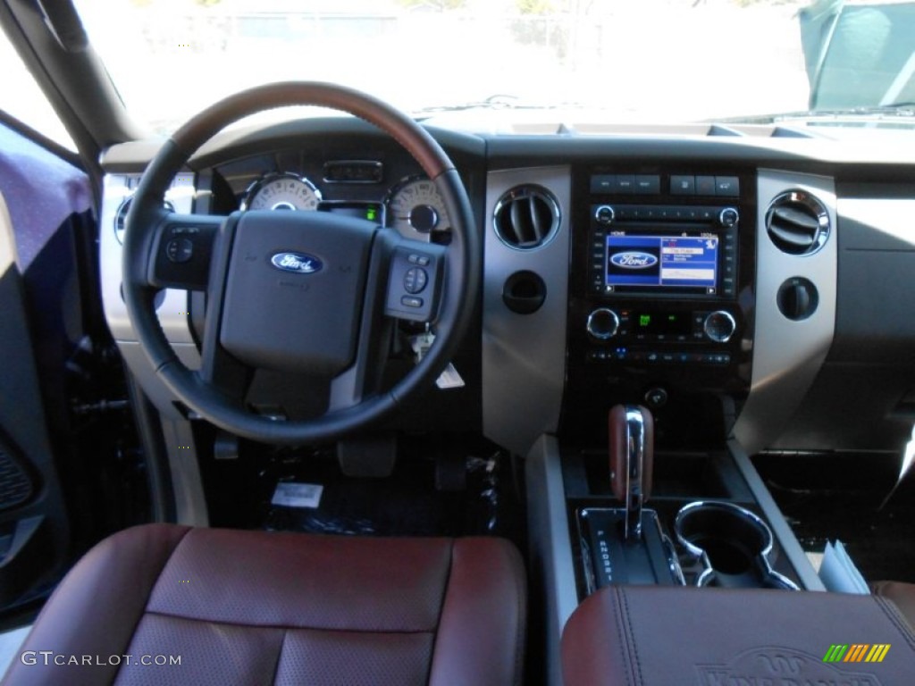 2013 Expedition King Ranch - Blue Jeans / King Ranch Charcoal Black/Chaparral Leather photo #29