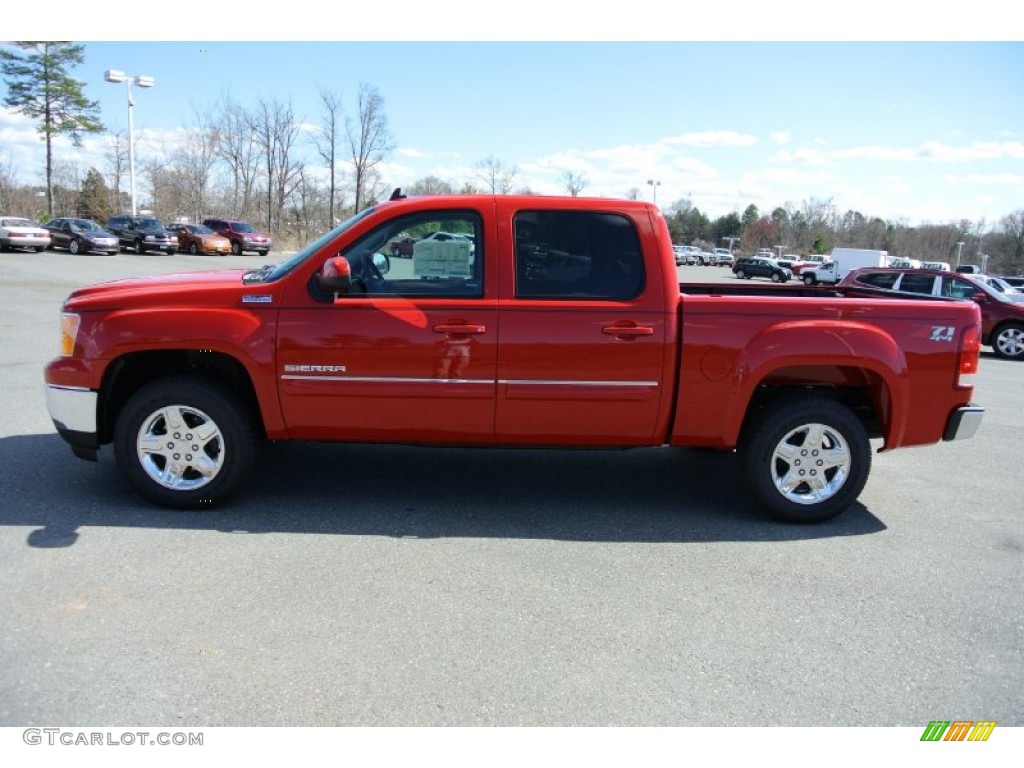 2013 Sierra 1500 SLT Crew Cab 4x4 - Fire Red / Ebony photo #3