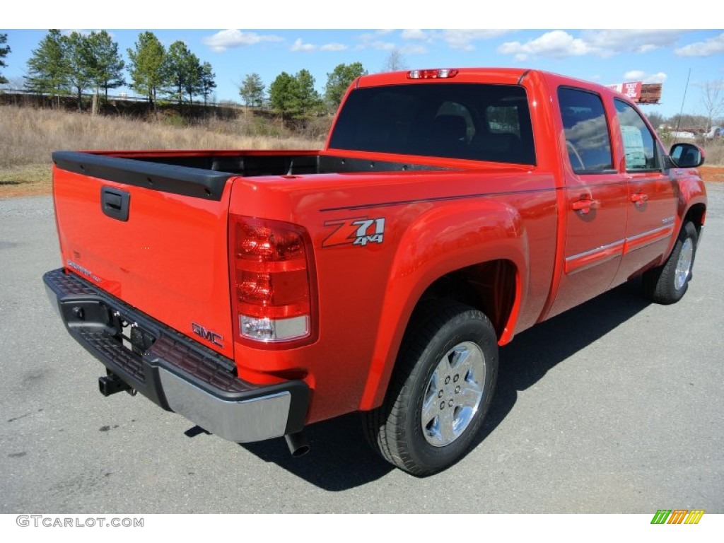 2013 Sierra 1500 SLT Crew Cab 4x4 - Fire Red / Ebony photo #5