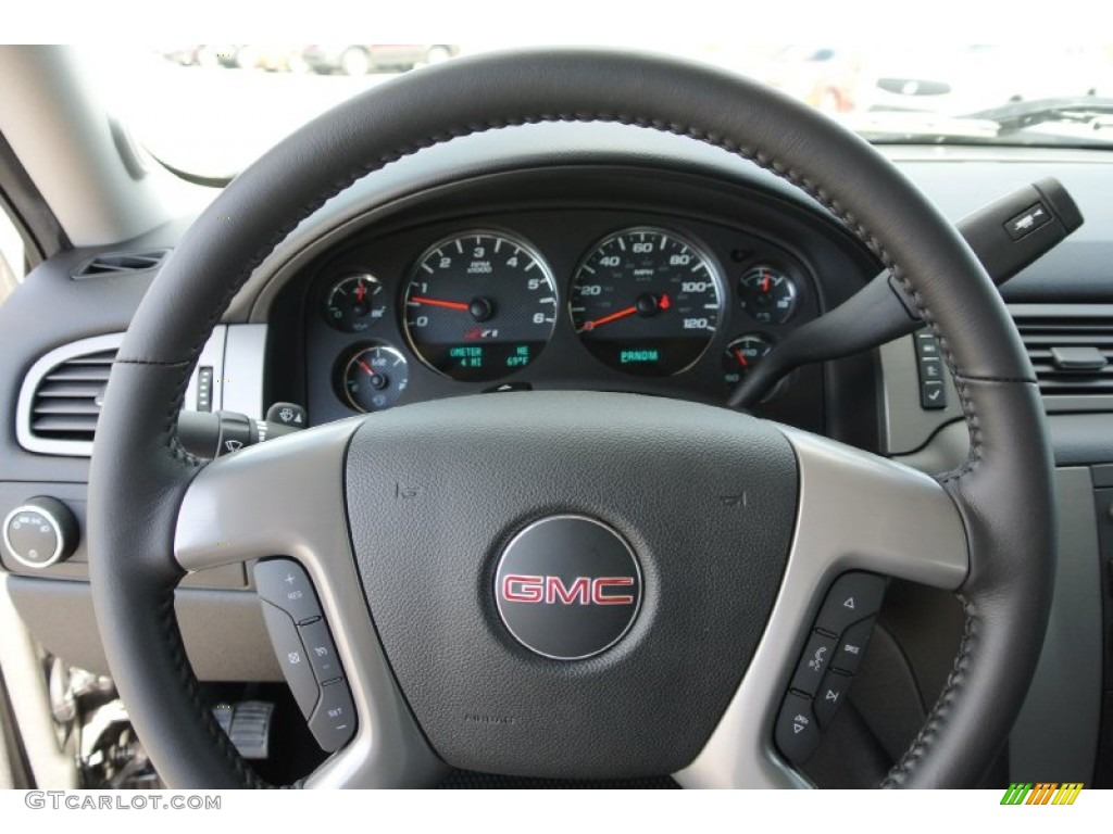 2013 Sierra 1500 SLT Crew Cab 4x4 - Steel Gray Metallic / Ebony photo #15