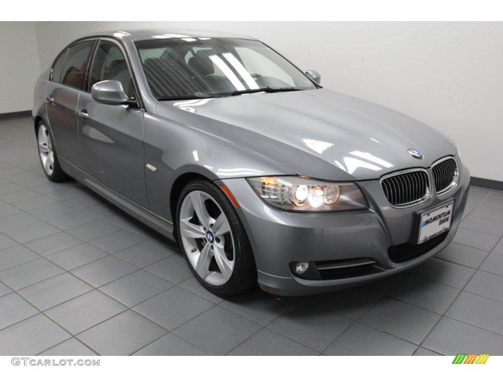 2009 3 Series 335i Sedan - Space Grey Metallic / Black photo #1