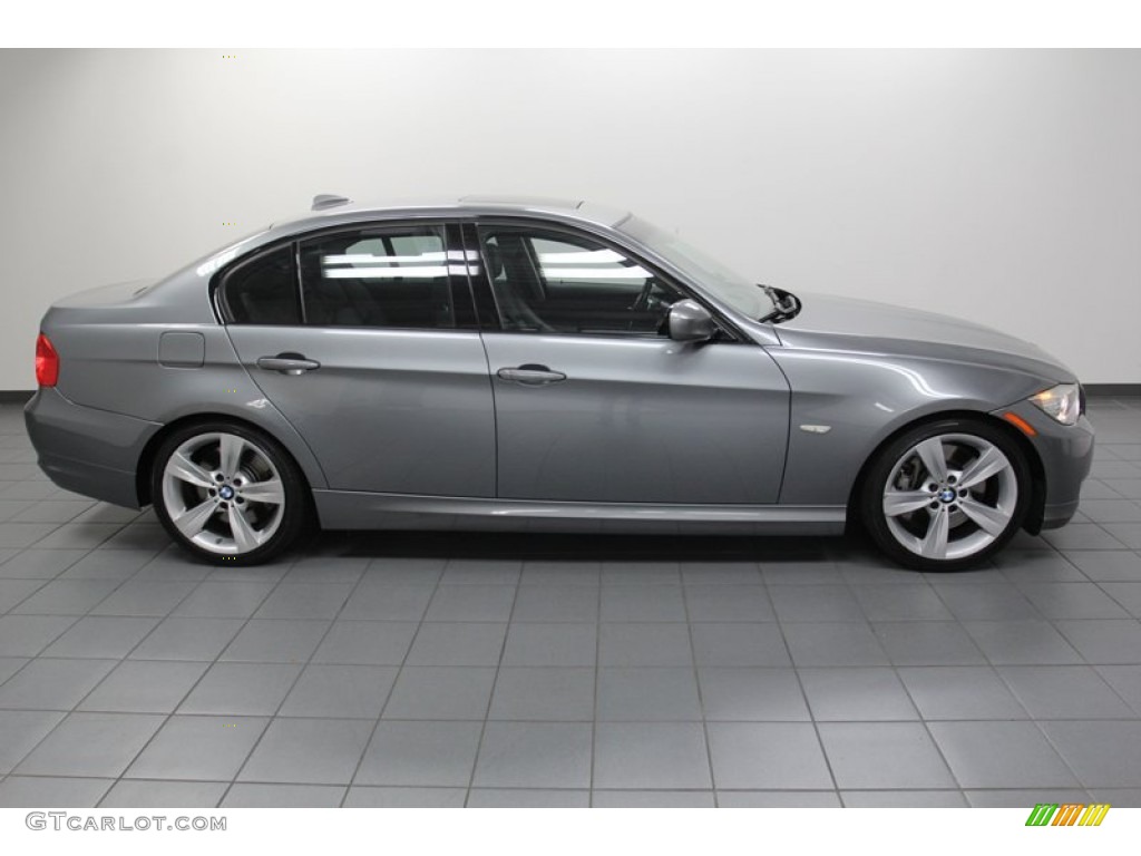 2009 3 Series 335i Sedan - Space Grey Metallic / Black photo #7