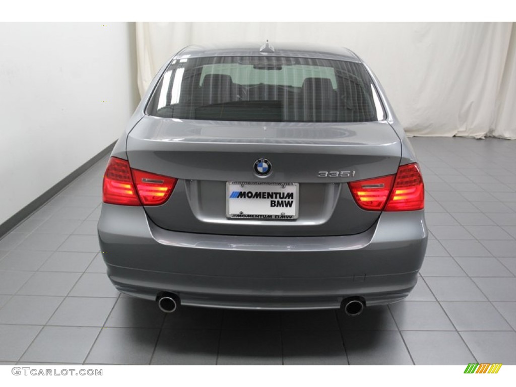 2009 3 Series 335i Sedan - Space Grey Metallic / Black photo #12
