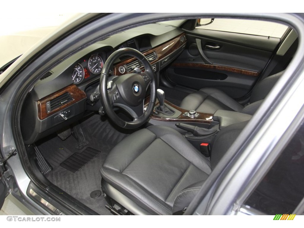 Black Interior 2009 BMW 3 Series 335i Sedan Photo #78308101