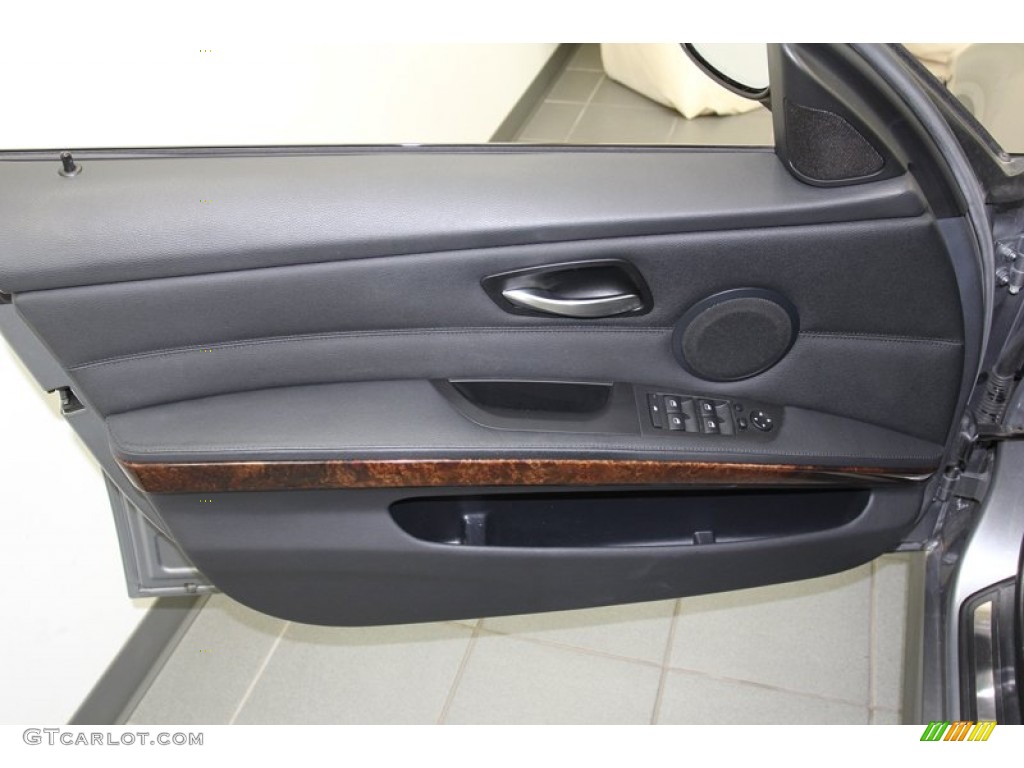 2009 BMW 3 Series 335i Sedan Black Door Panel Photo #78308140