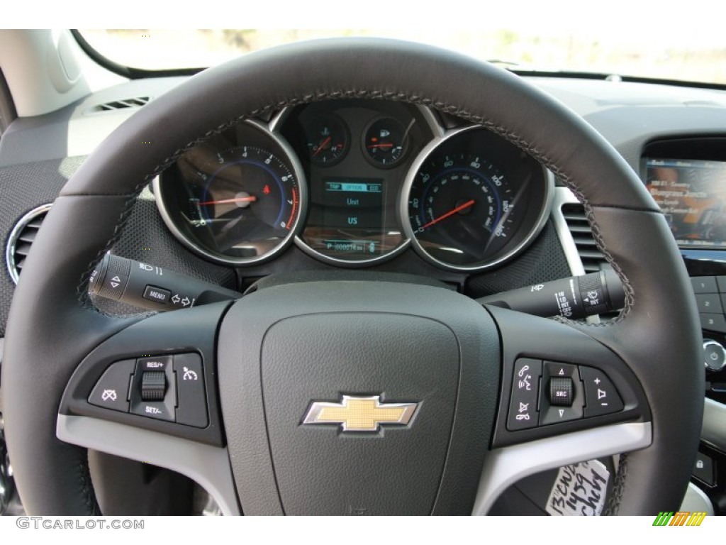 2013 Chevrolet Cruze ECO Jet Black Steering Wheel Photo #78308695