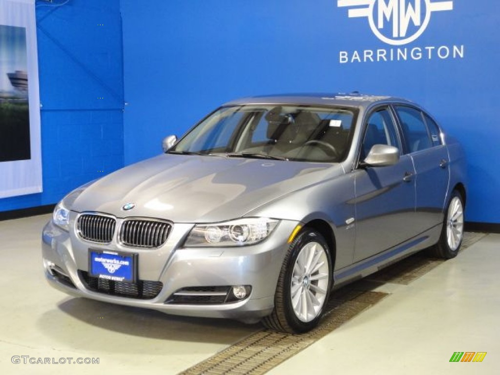 2011 3 Series 335i xDrive Sedan - Space Gray Metallic / Black photo #3