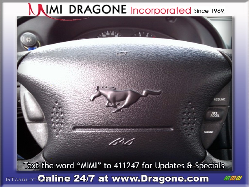 1998 Mustang V6 Coupe - Laser Red / Black photo #15