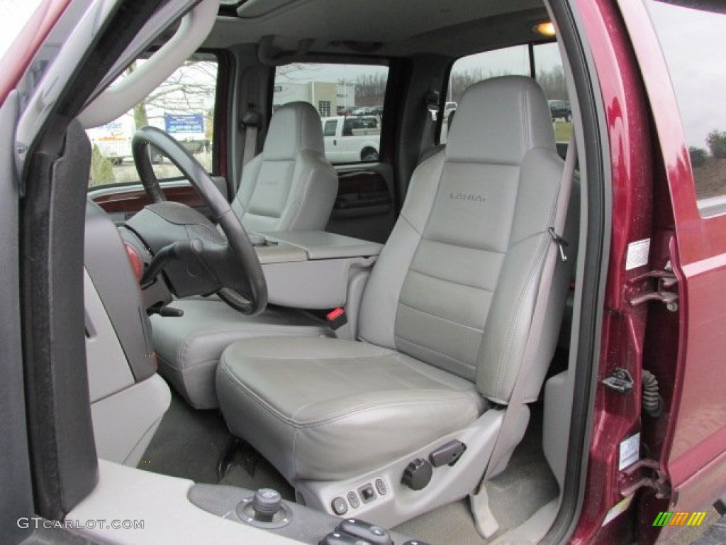 2007 F350 Super Duty Lariat Outlaw Crew Cab 4x4 - Dark Toreador Red Metallic / Medium Flint photo #9