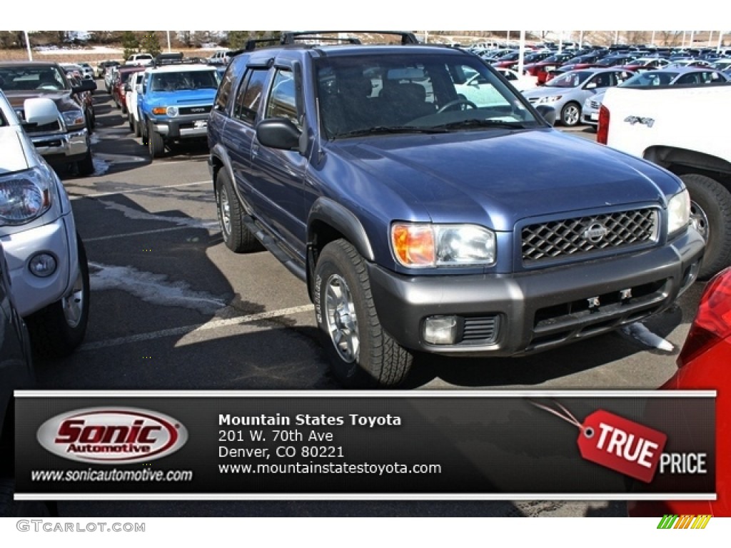 2000 Pathfinder SE 4x4 - Bayshore Blue / Slate photo #1