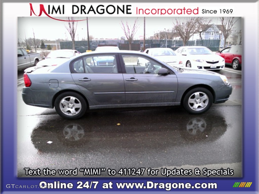 2005 Malibu LT V6 Sedan - Medium Gray Metallic / Gray photo #4