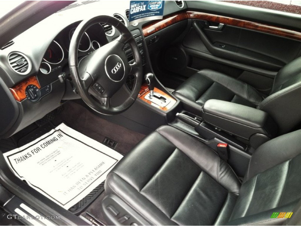 2006 A4 3.0 quattro Cabriolet - Brilliant Black / Ebony photo #2