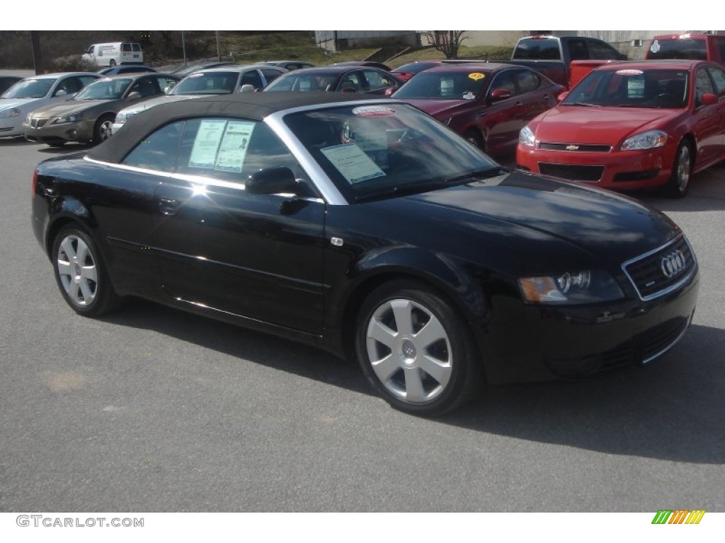 2006 A4 3.0 quattro Cabriolet - Brilliant Black / Ebony photo #31