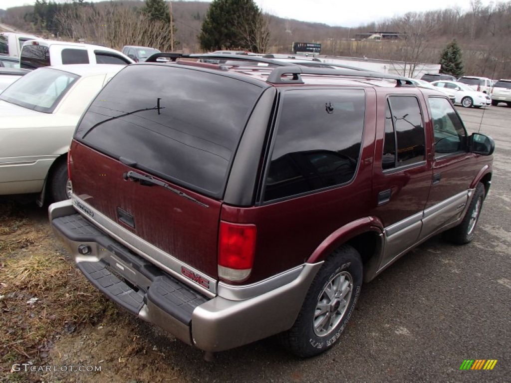 2000 Jimmy SLT 4x4 - Monterey Maroon Metallic / Graphite photo #6