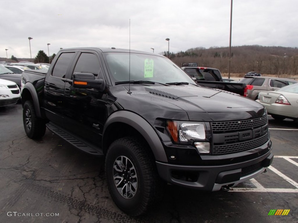 Tuxedo Black Metallic 2012 Ford F150 SVT Raptor SuperCrew 4x4 Exterior Photo #78313060