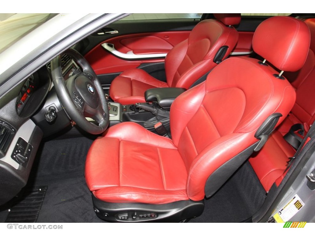Imola Red Interior 2005 BMW M3 Coupe Photo #78313514