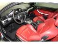 2005 BMW M3 Imola Red Interior Front Seat Photo