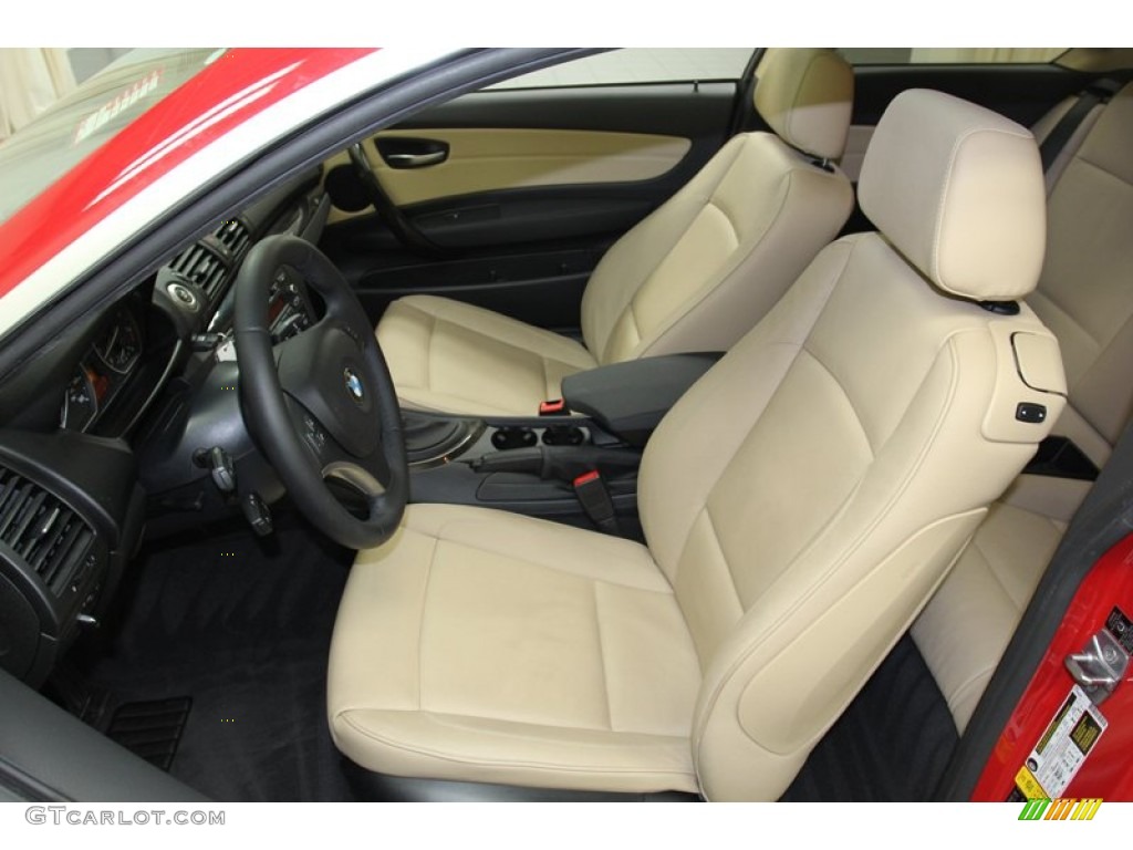 Savanna Beige Interior 2011 BMW 1 Series 128i Coupe Photo #78313999