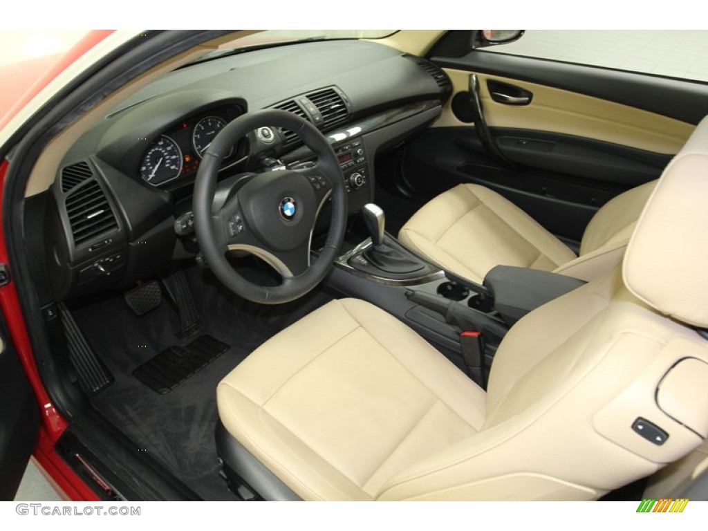 Savanna Beige Interior 2011 BMW 1 Series 128i Coupe Photo #78314113