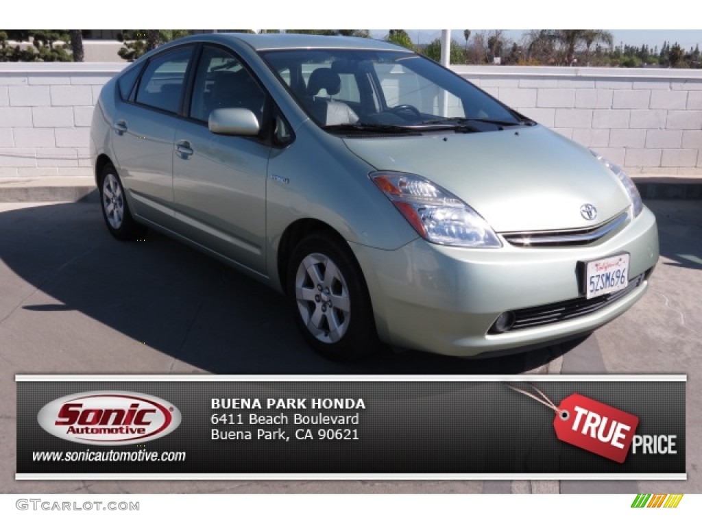 2007 Prius Hybrid Touring - Silver Pine Green Mica / Dark Gray photo #1