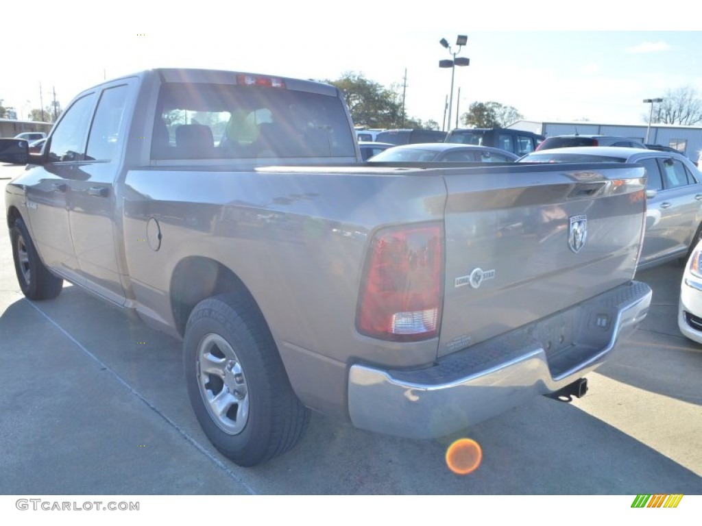 2010 Ram 1500 Lone Star Quad Cab - Austin Tan Pearl / Dark Slate/Medium Graystone photo #3