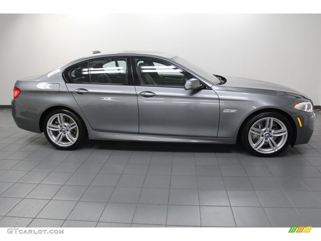 Space Gray Metallic 2012 BMW 5 Series 550i Sedan Exterior Photo #78315748