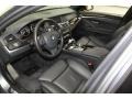 Black 2012 BMW 5 Series 550i Sedan Interior Color