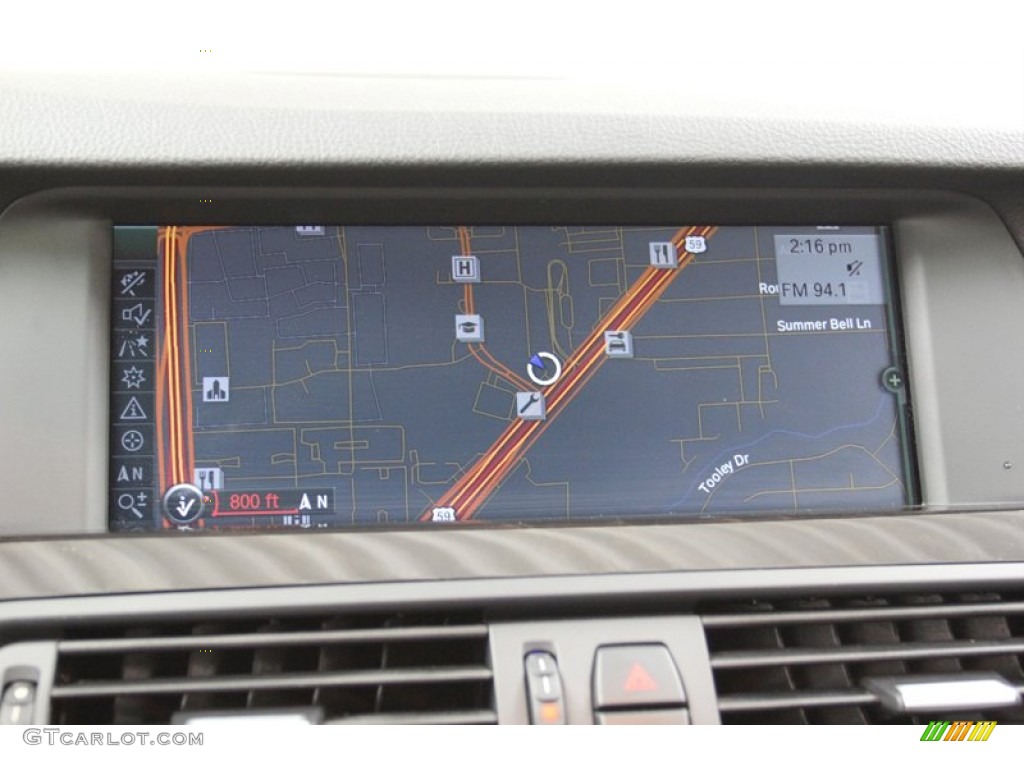 2012 BMW 5 Series 550i Sedan Navigation Photos