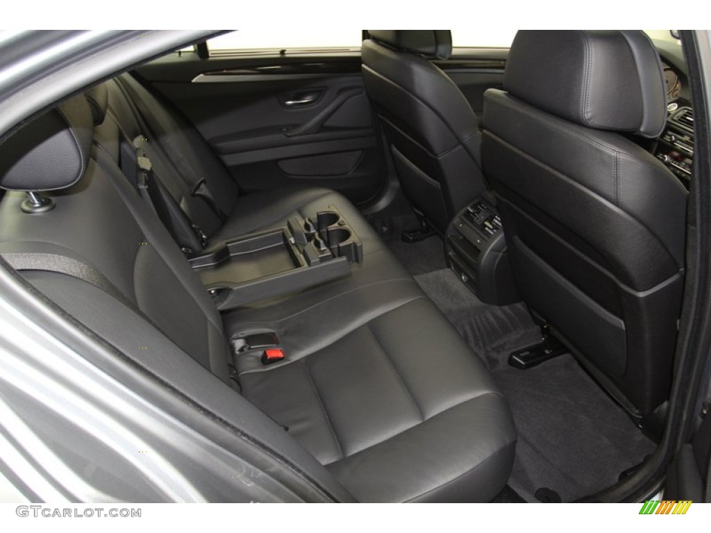 Black Interior 2012 BMW 5 Series 550i Sedan Photo #78316000