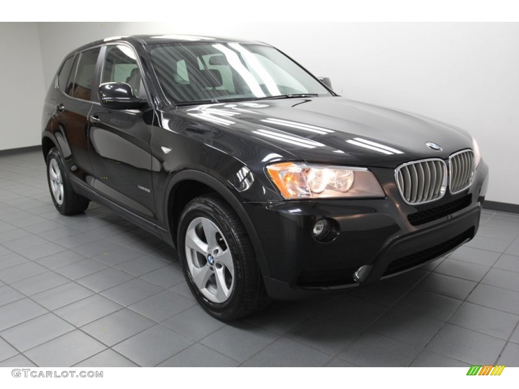 2011 X3 xDrive 28i - Black Sapphire Metallic / Black photo #1