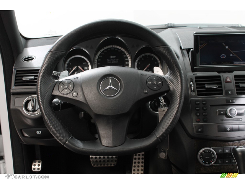 2010 C 63 AMG - Iridium Silver Metallic / Black photo #7