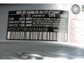  2010 C 63 AMG Iridium Silver Metallic Color Code 775