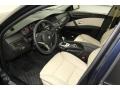 2010 BMW 5 Series Cream Beige Interior Prime Interior Photo
