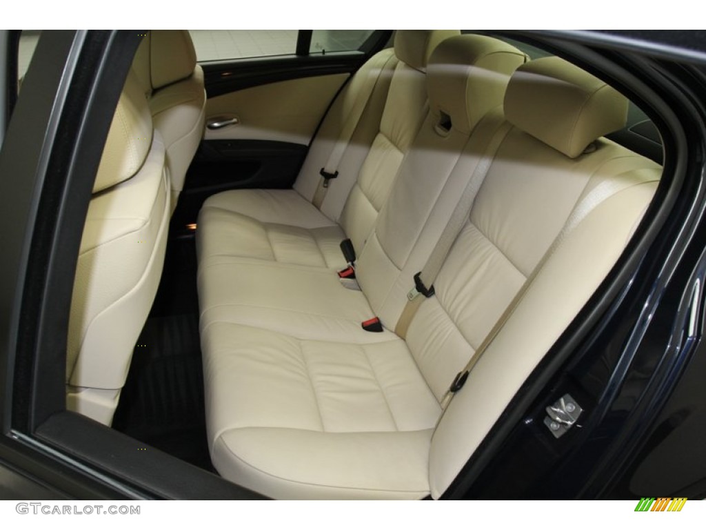 Cream Beige Interior 2010 BMW 5 Series 535i Sedan Photo #78317237