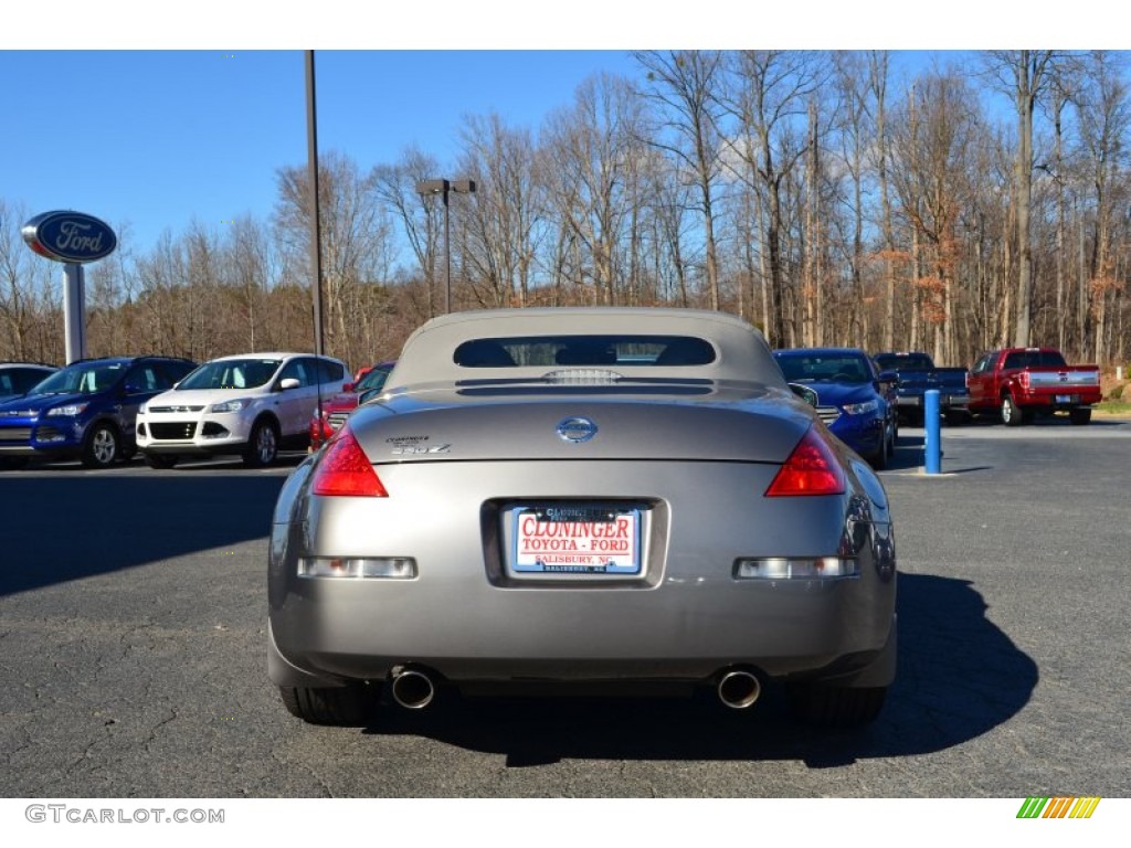 2007 350Z Touring Roadster - Carbon Silver Metallic / Frost photo #4
