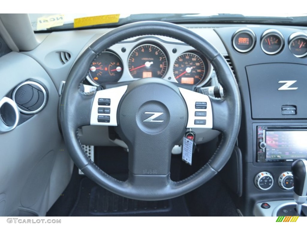 2007 Nissan 350Z Touring Roadster Frost Steering Wheel Photo #78317347