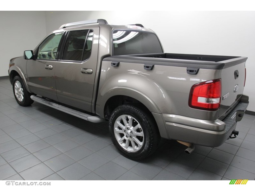 2007 Explorer Sport Trac Limited - Mineral Grey Metallic / Camel photo #5