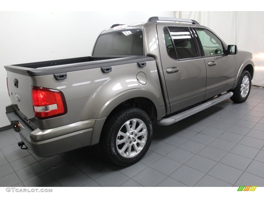 2007 Explorer Sport Trac Limited - Mineral Grey Metallic / Camel photo #11