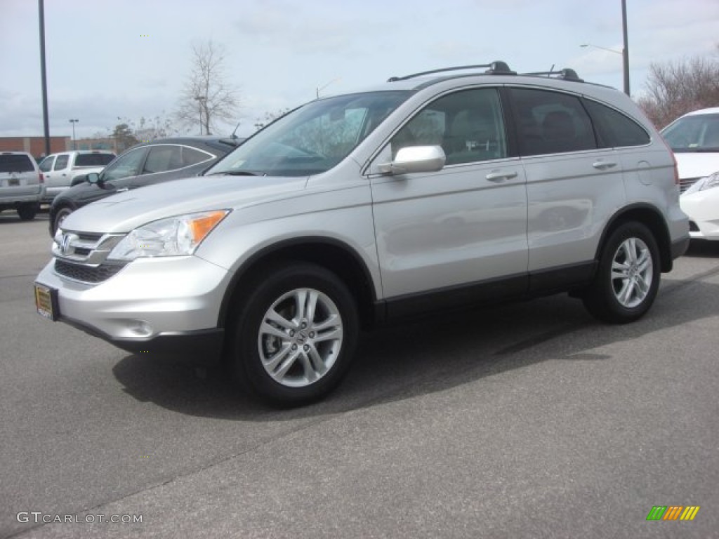 2011 CR-V EX-L 4WD - Alabaster Silver Metallic / Gray photo #2