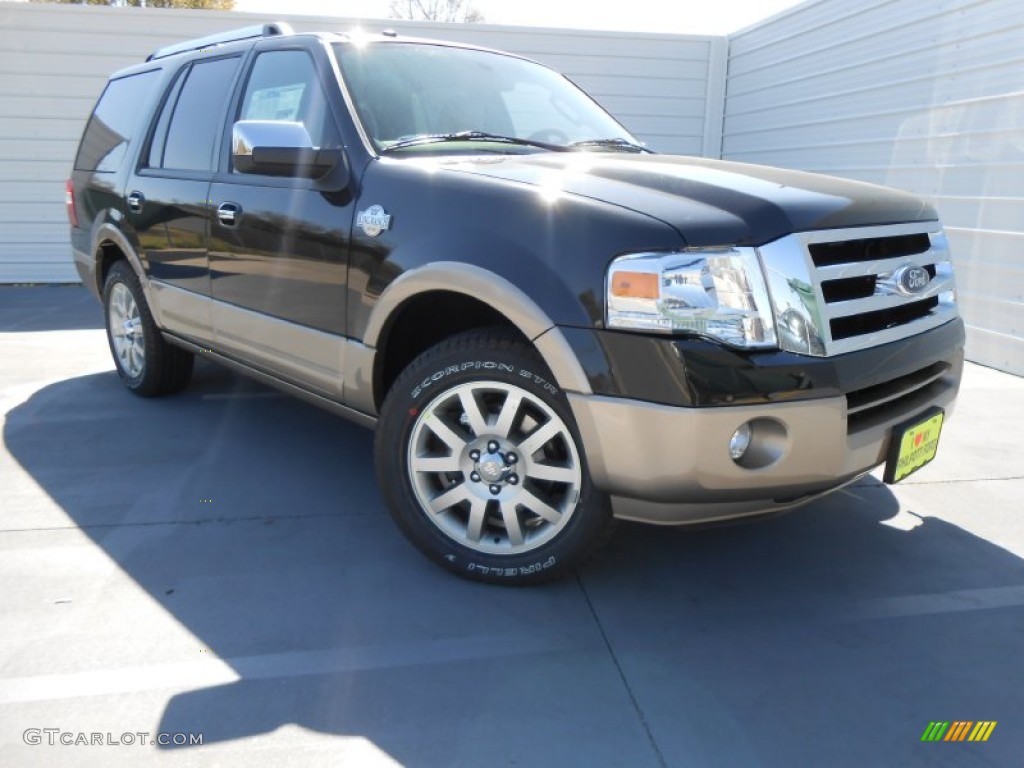 2013 Expedition King Ranch - Tuxedo Black / King Ranch Charcoal Black/Chaparral Leather photo #1