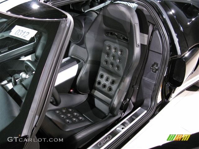 Ebony Black Interior 2005 Ford GT Standard GT Model Photo #783228