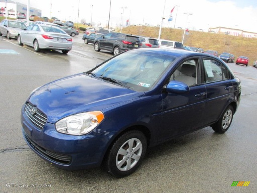 Dark Sapphire Blue 2008 Hyundai Accent GLS Sedan Exterior Photo #78322881