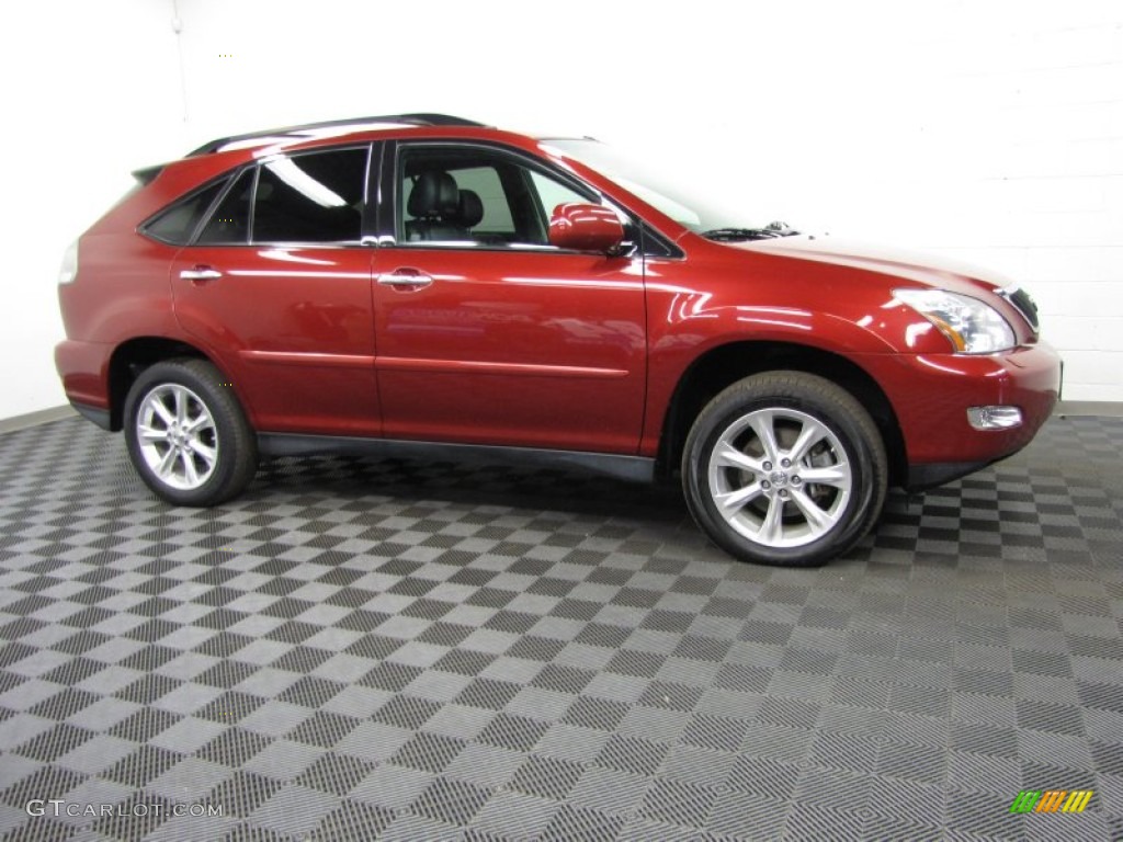 2009 RX 350 AWD - Matador Red Mica / Black photo #3