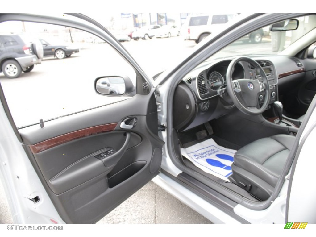 Black Interior 2008 Saab 9-3 2.0T Sport Sedan Photo #78322923