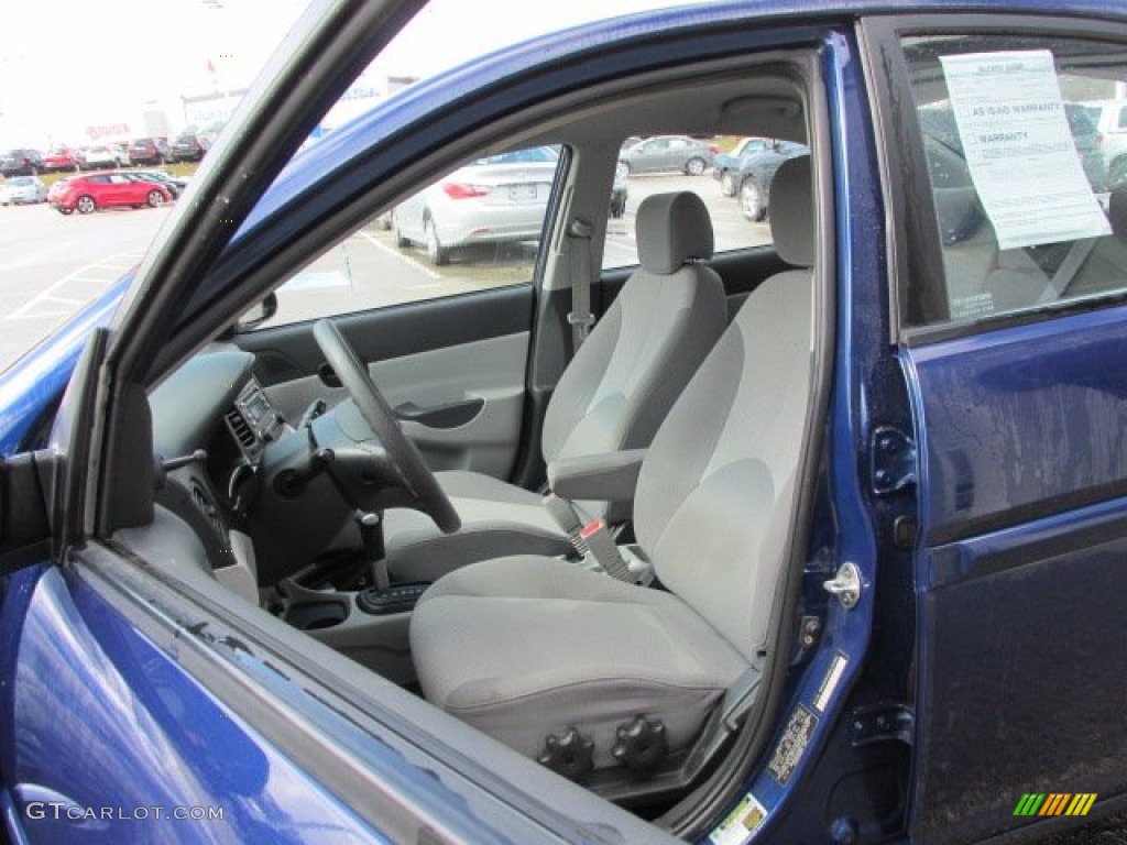 Gray Interior 2008 Hyundai Accent GLS Sedan Photo #78322985